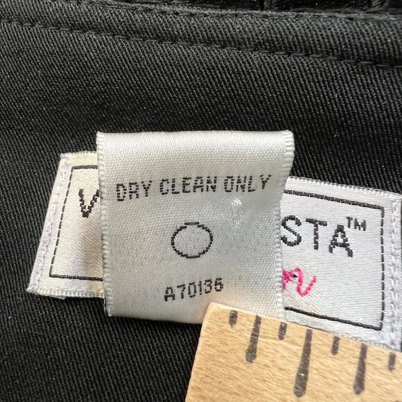 Victor Costa Black Jacket with Gold Buttons and Detailing Designer VTG Couture - Picture 5 of 14